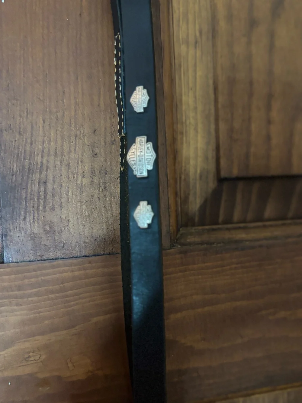 Harley Davidson leather dog leach